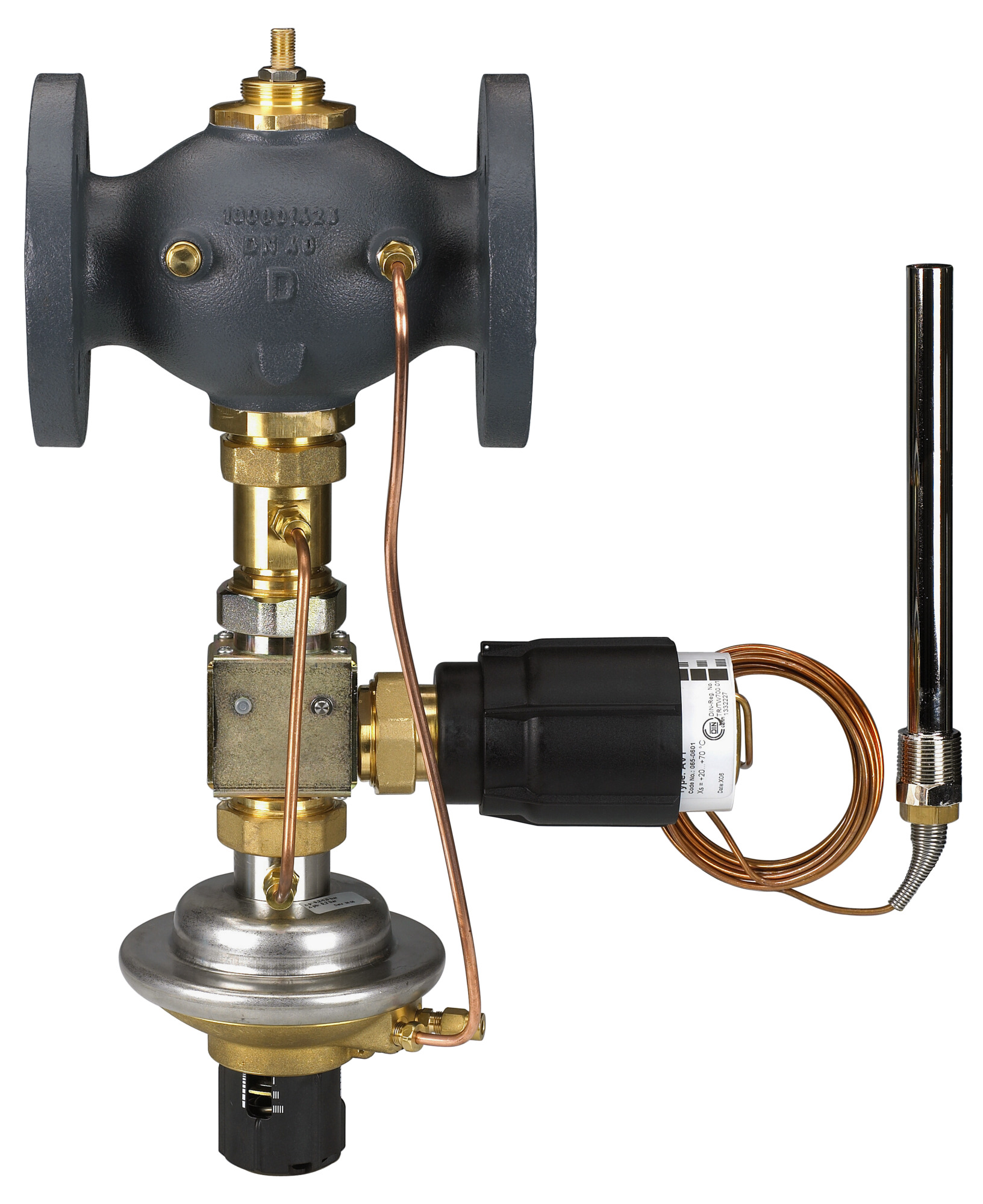 Danfoss Diff.Druck.+ V,stromreg.AVPQT Kvs 206, 0,2/0,2 - 1,0 bar, Flansch