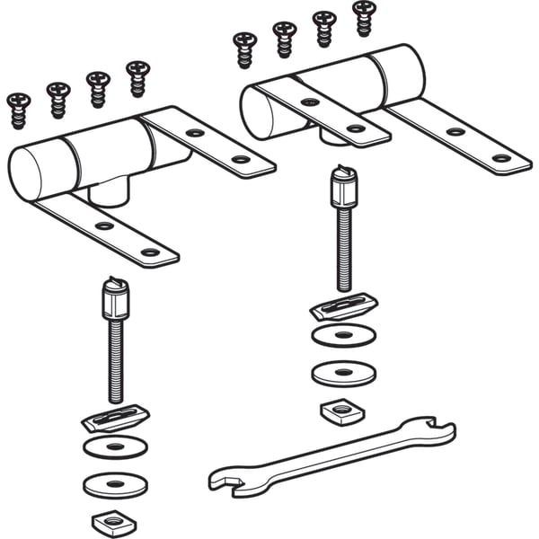 Geberit Set Scharniere für WC-Sitz Preciosa