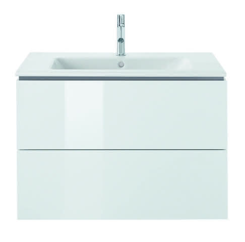 DU Möbelwaschtisch ME by Starck 830 mm mit ÜL, mit HLB, 1 HL, weiß