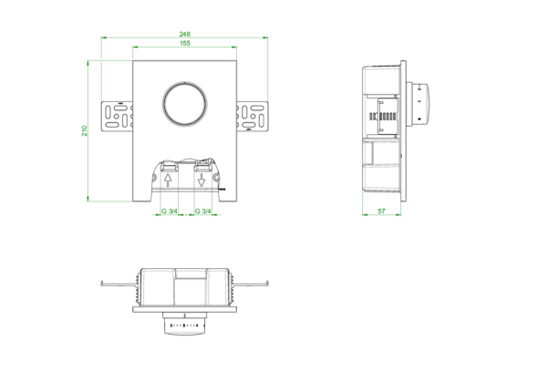 OVENTROP-Unibox TQ-RTL Thermostat, RTL, Q-Tech, weiß OVENTROP-Unibox TQ-RTL Thermostat, RTL, Q-Tech, weiß