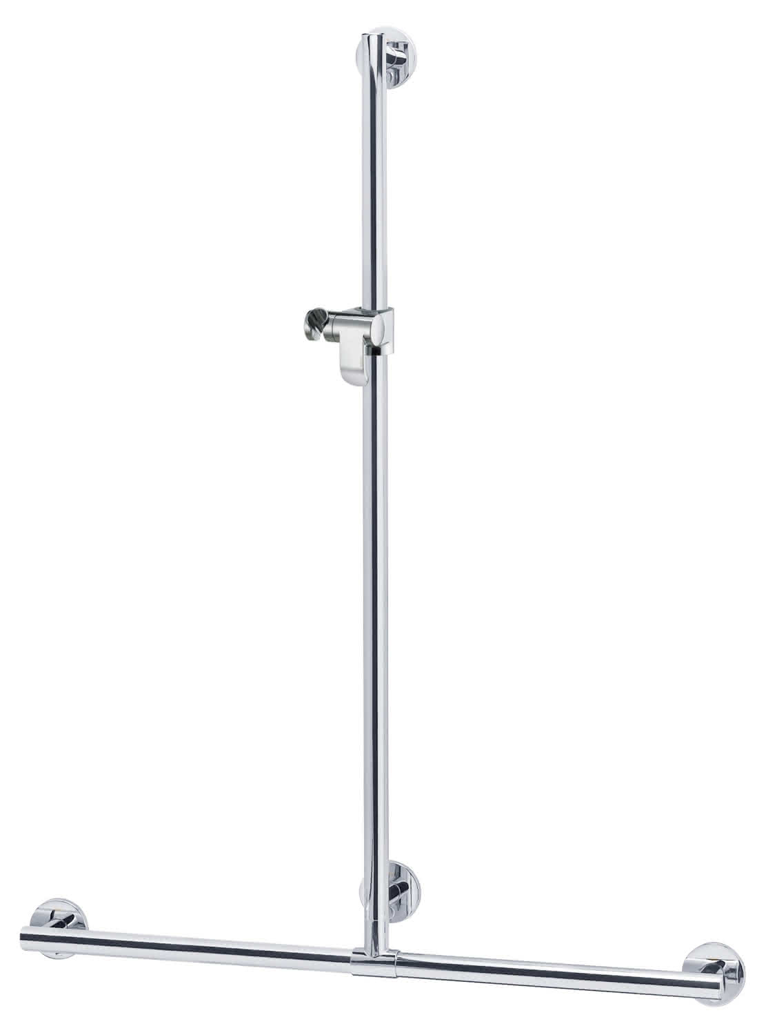 KEUCO Duschhandlauf Plan Care 34914, mit Brausestange, sil-elox, 682/1263 mm