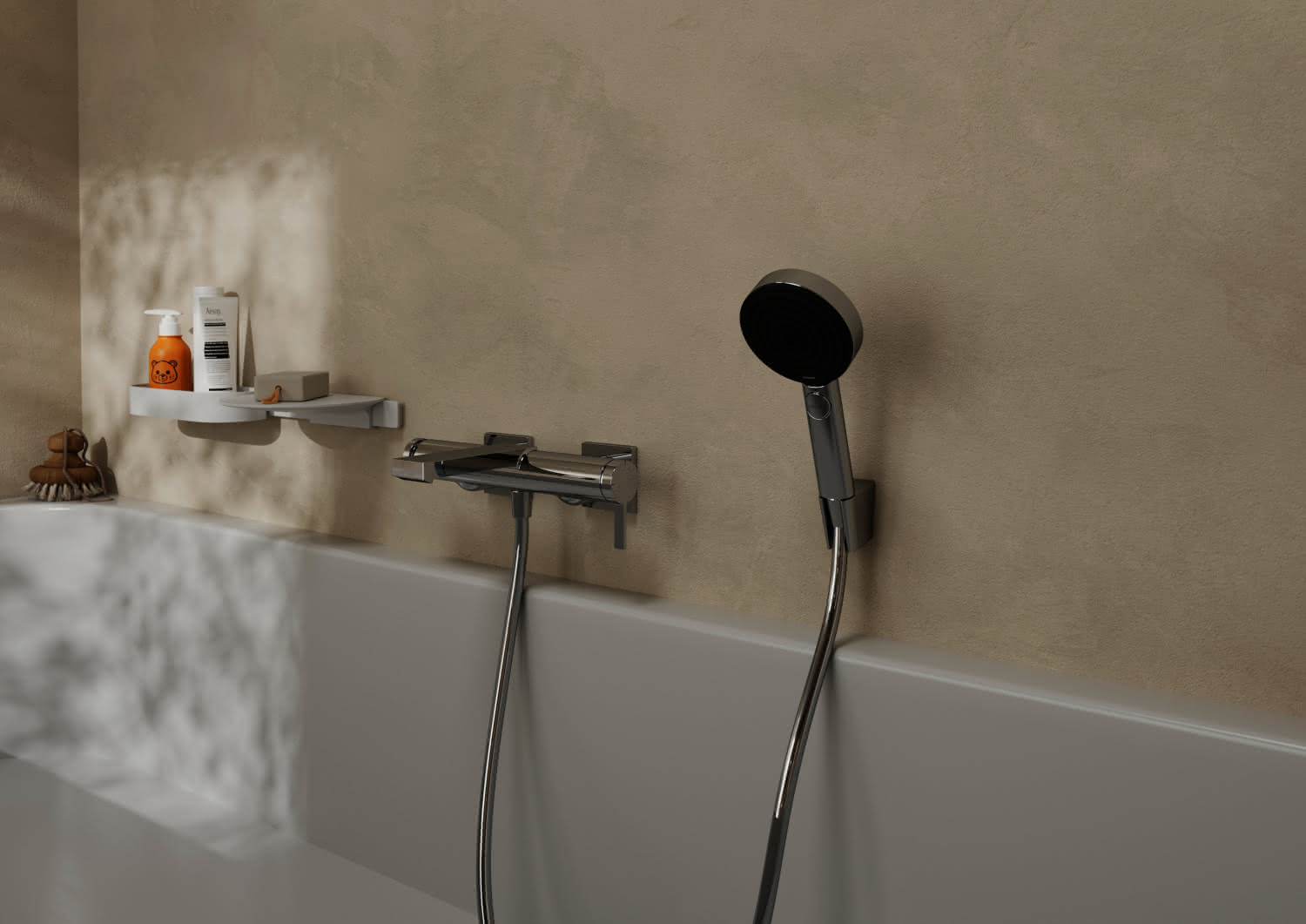 Hansgrohe Wannenmischer Aufputz Tecturis E chrom
