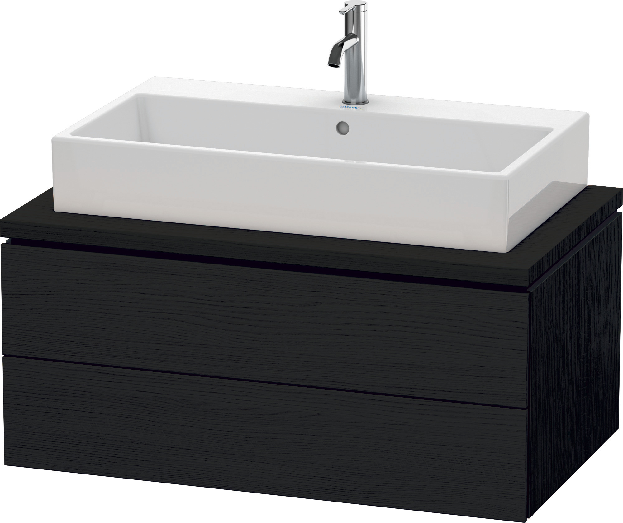 Duravit WTU für Konsole L-Cube 400x920x547mm 2 Schubkästen, Eiche Schwarz