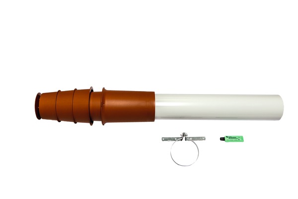 Brötje Abgasleitung-Set KAS 80/5 RC rot konzentrische Dachdurchführung DN 80/125 Brötje Abgasleitung-Set KAS 80/5 RC rot konzentrische Dachdurchführung DN 80/125