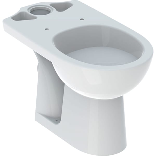 Geberit Renova Stand-WC für AP-SPK aufgesetzt Abgang horizontal, weiß, KeraTect