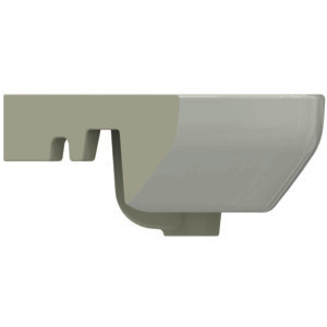 IS Eckwaschtisch i.life A 1 Hl. m.Ül. 450x410x150mm Weiß