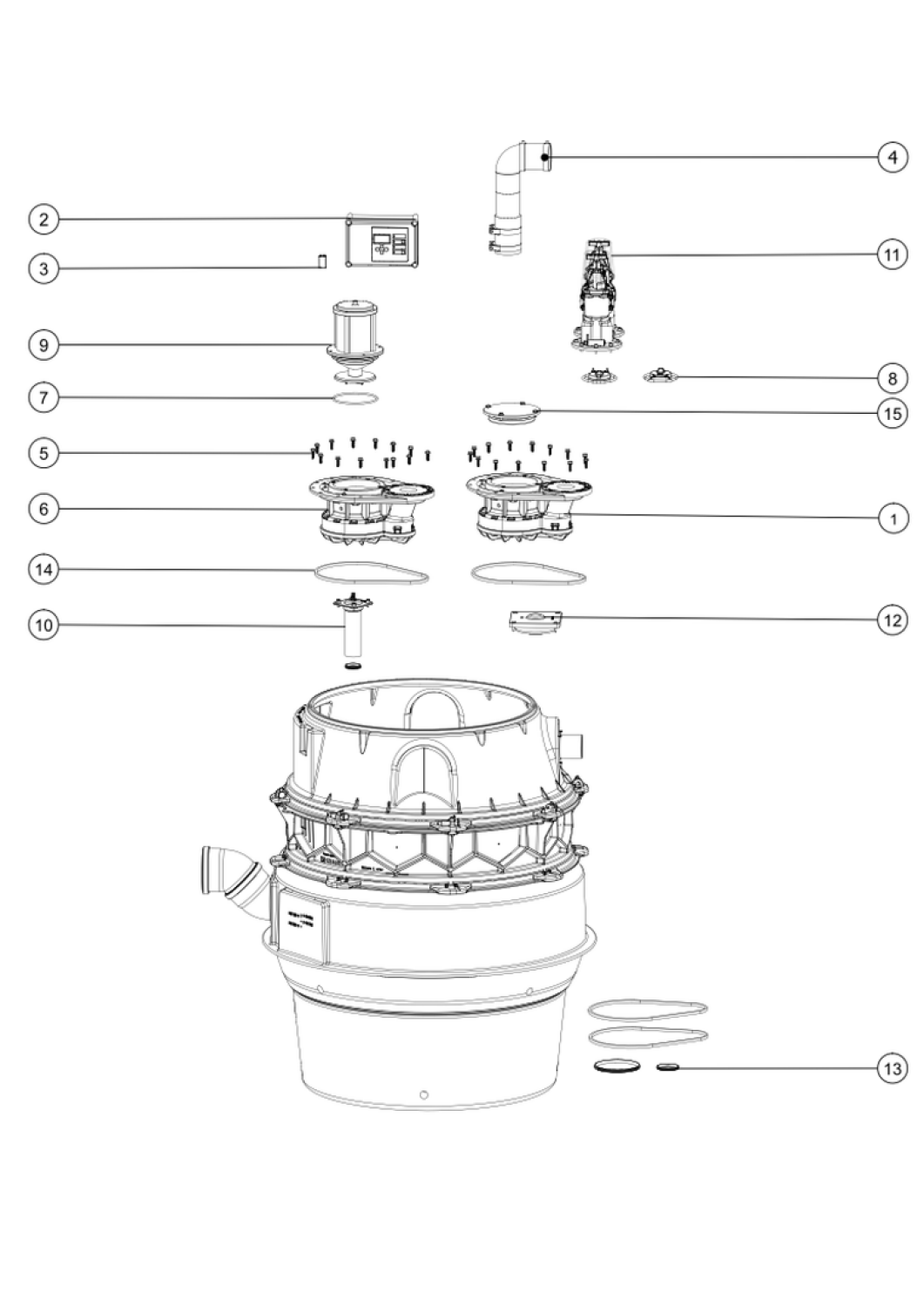 KESSEL-Pumpstation Aquapump XL Tronic, SPF 3000-S3, niedrigster Einbau