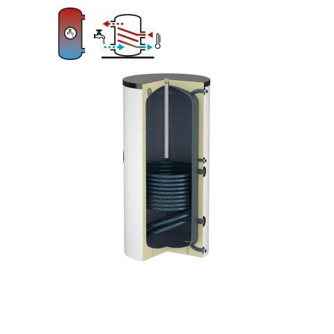 Flamco Standspeicher Flextherm Duo 300 L d:660, weiß emailliert