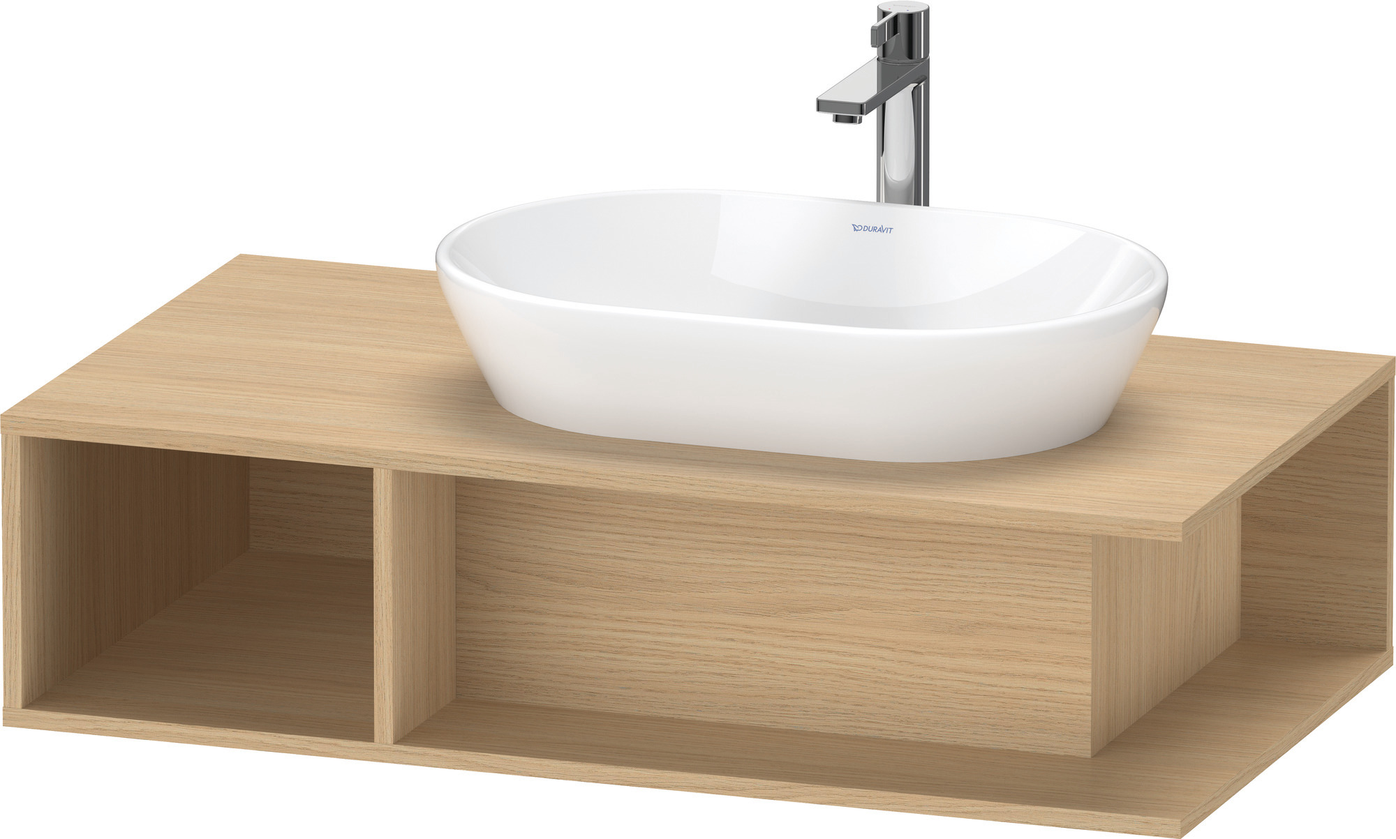 Duravit D-Neo WTU wandh.,1 offenes Fach l., 260x1000x550mm, Eiche Natur