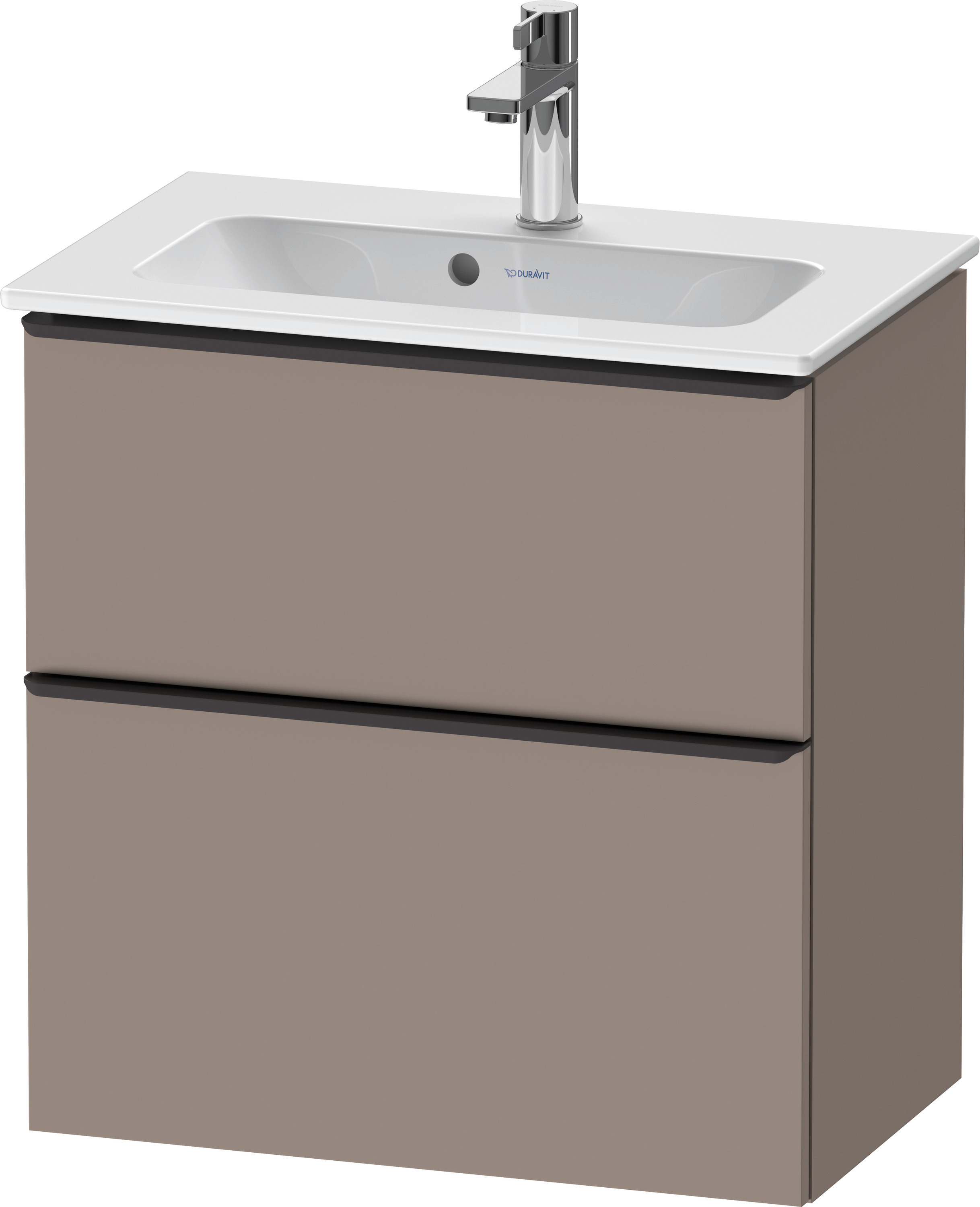 Duravit D-Neo WTU,Ausz:1,Schubk:1,GR:Dia.Schw 610x372x625mm,Wandh,Basalt Matt,Dekor