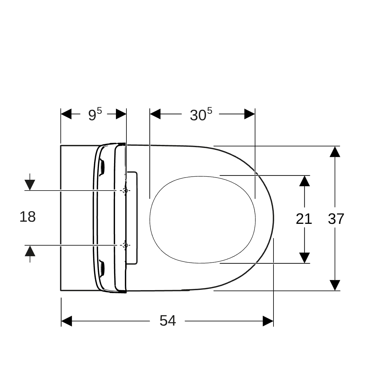 Geberit ONE Set Wand-WC mit WC-Sitz weiß/weiß, KeraTect