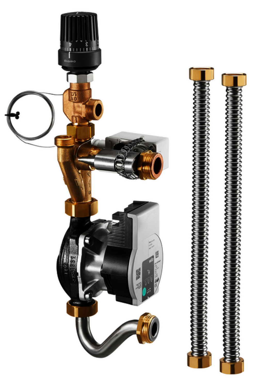OVENTROP-Vorlauftemperaturregelmodul FBH für Regudis W-HTE, mit Wilo PARA