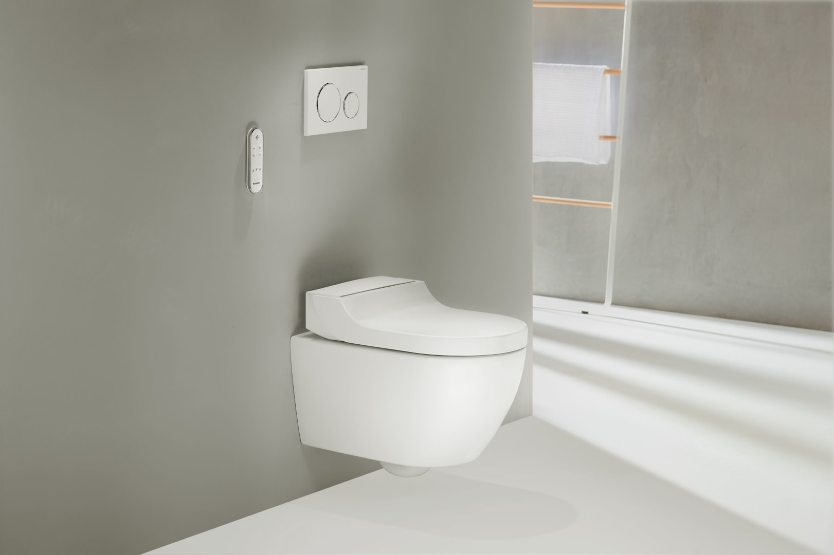Geberit AquaClean Tuma Comfort WC-Komplettanlage Wand-WC weiß-alpin