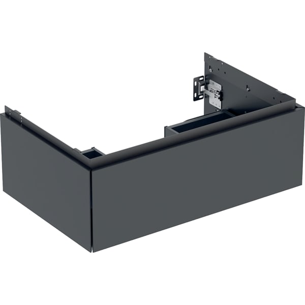 Geberit ONE Unterschrank für WT/-Platte 1 Schubl., 74x26,6x47cm, schwarz matt