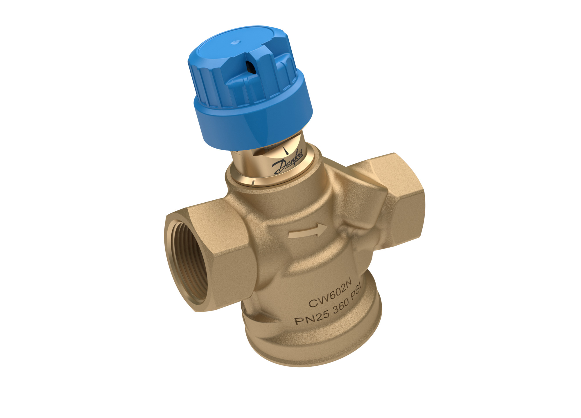 Danfoss druckunabh. Regelventil ABQM 4.0 DN15, 70-700 l/h, oh. Messnip. 1/2"IG