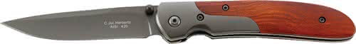 Klappmesser Klingen-L.92mm HERBERTZ m L.geöffnet 205mm Gürtelclip Holzgriff Klappmesser Klingen-L.92mm HERBERTZ m L.geöffnet 205mm Gürtelclip Holzgriff