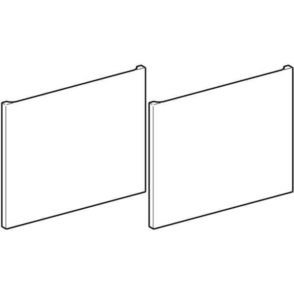 Geberit Schubladenfront Set, weiß für Renova Plan WTU, zu WT B:130cm