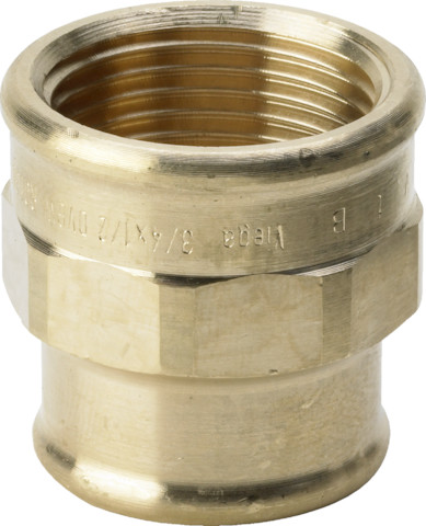 Viega Muffe 3240 in Rp3/4 x Rp3/8 Rotguss