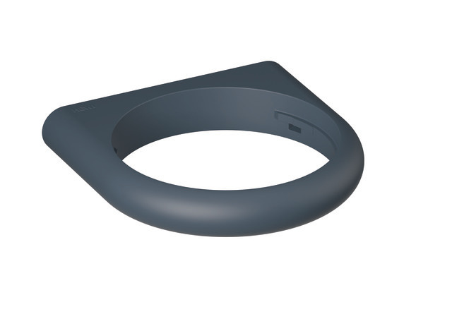 HEWI Halter Ser 477, matt, T:140mm anthrazgr