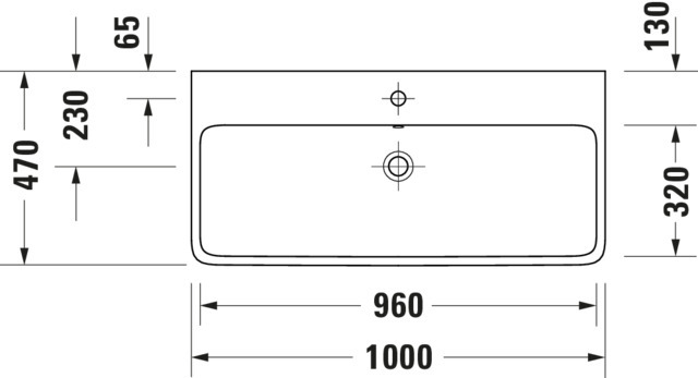 DU Qatego WT 1000mm, geschliffen mit HLB, ohne HL,mit ÜL,Weiß HG