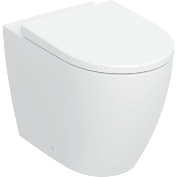 Geberit iCon Set SWC, Tiefsp., wandbündig geschl.,TurboFlush, WC-Sitz T:56cm, weiß