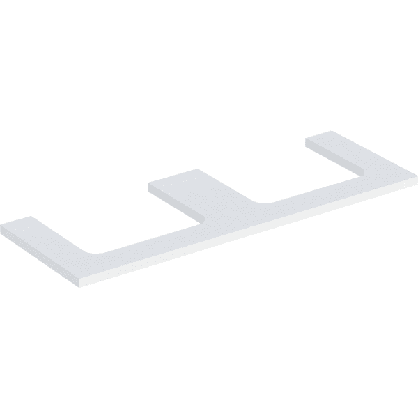 Geberit ONE WT-Platte, Aus re/li, für AWT 135x3x47cm, weiß matt