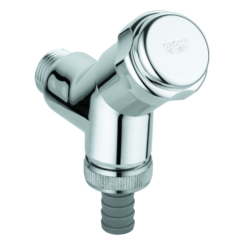 GROHE WAS-Anschlussventil 41010 DN15 Schrägsitz Design-Griff mit RV chrom