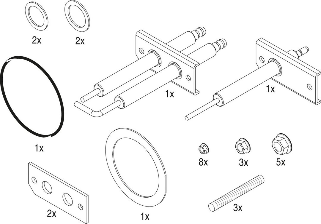 BOSCH Ersatzteil TTNR: 8738805303 Service Set KB372 / Condens 7000F everp