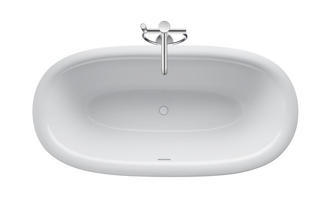 Duravit White Tulip BW Oval 1600x800,Freist. Acryl,Nahtl.VK, Rückenschr.2 L/R,Weiß