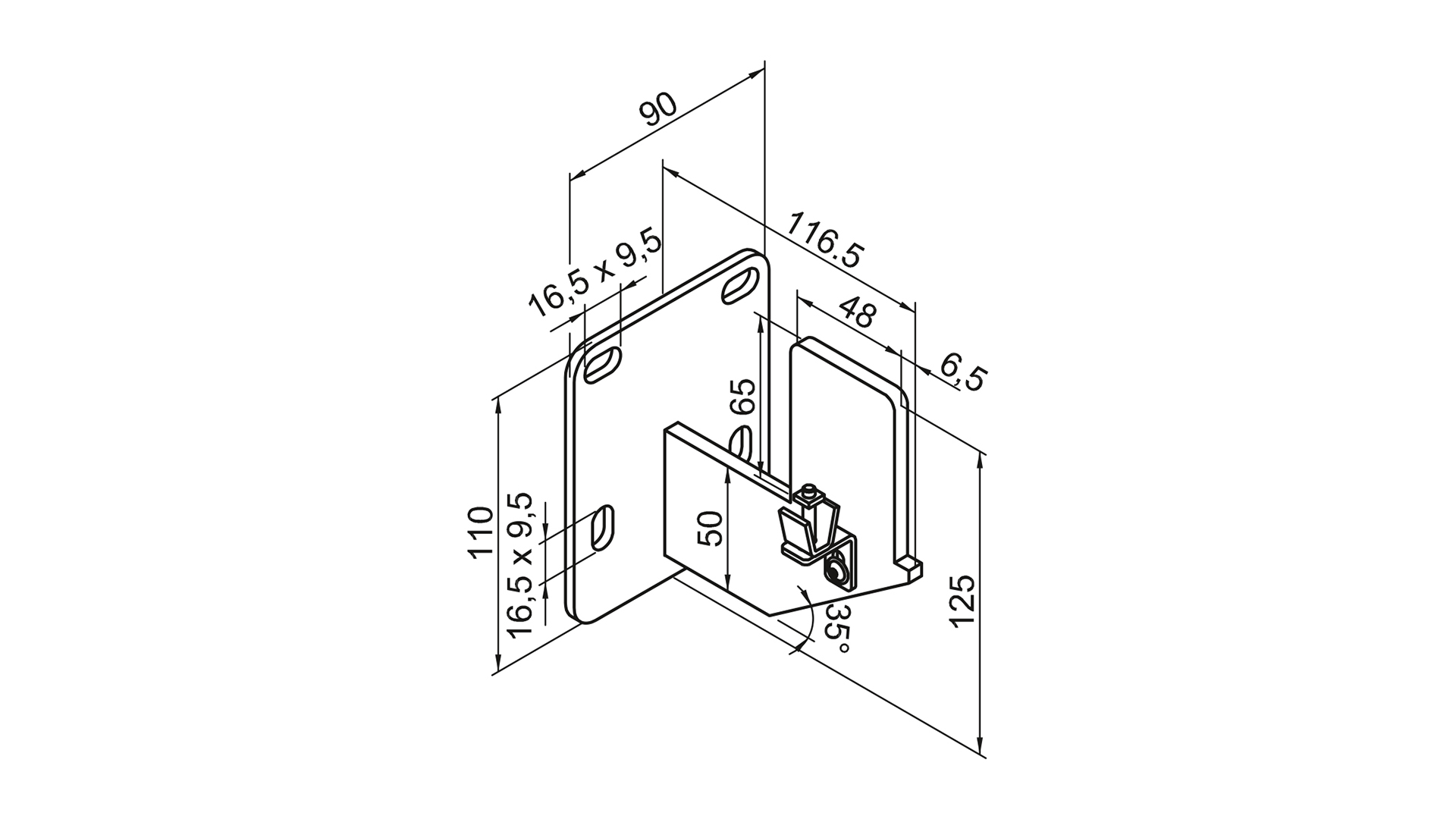 Zehnder Zubehör Wandkonsole WMORV-R2, RAL 9016
