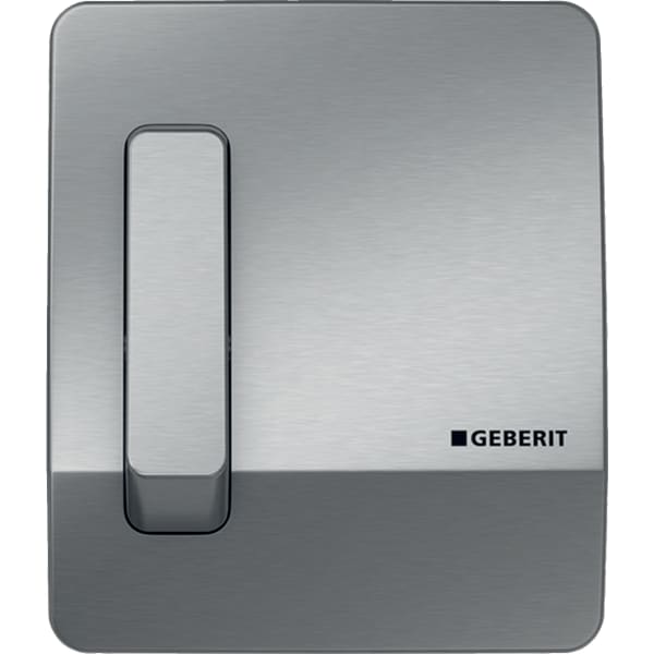 Geberit UR-Strg. mit pneumatischer Spülausl. BetPl. Highline, gebürstet