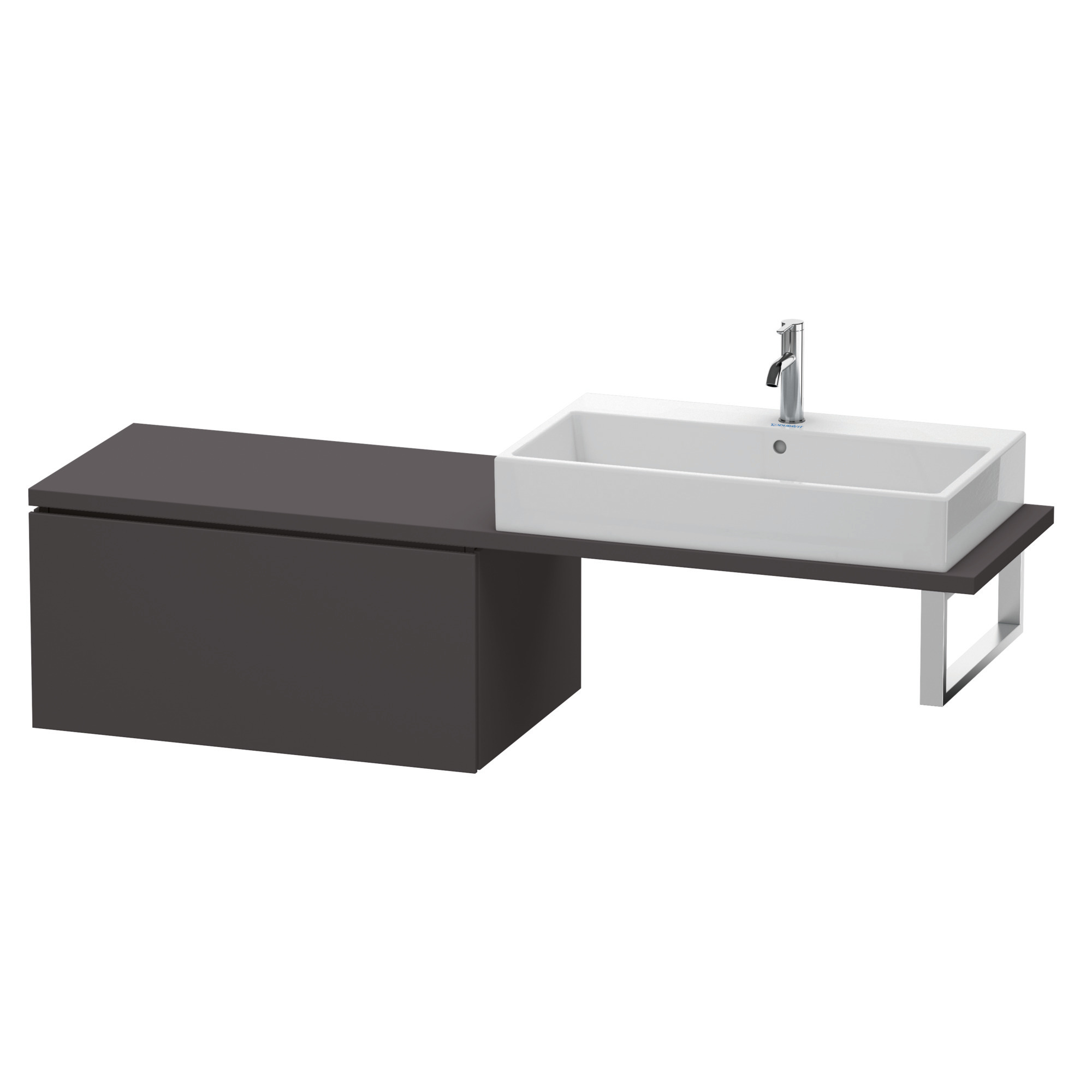 Duravit US für Konsole L-Cube 400x820x548mm 1 Auszug, Graphit Supermatt
