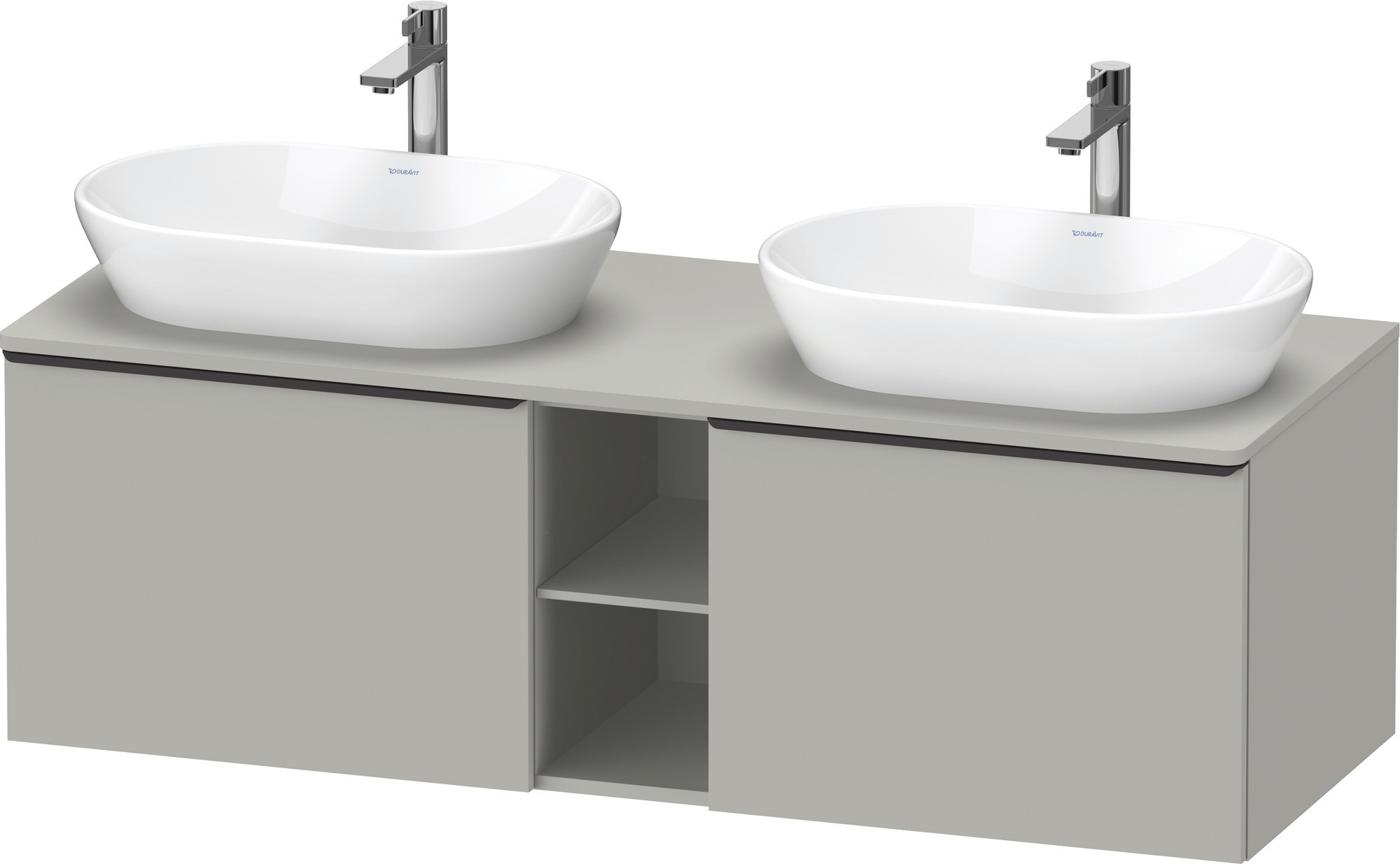 Duravit D-Neo,Kons-WTU,B,AZ:2,Fä:2,Gr:D.Schw. 1400x550x459mm,Wdh,Betongrau Matt,Dekor