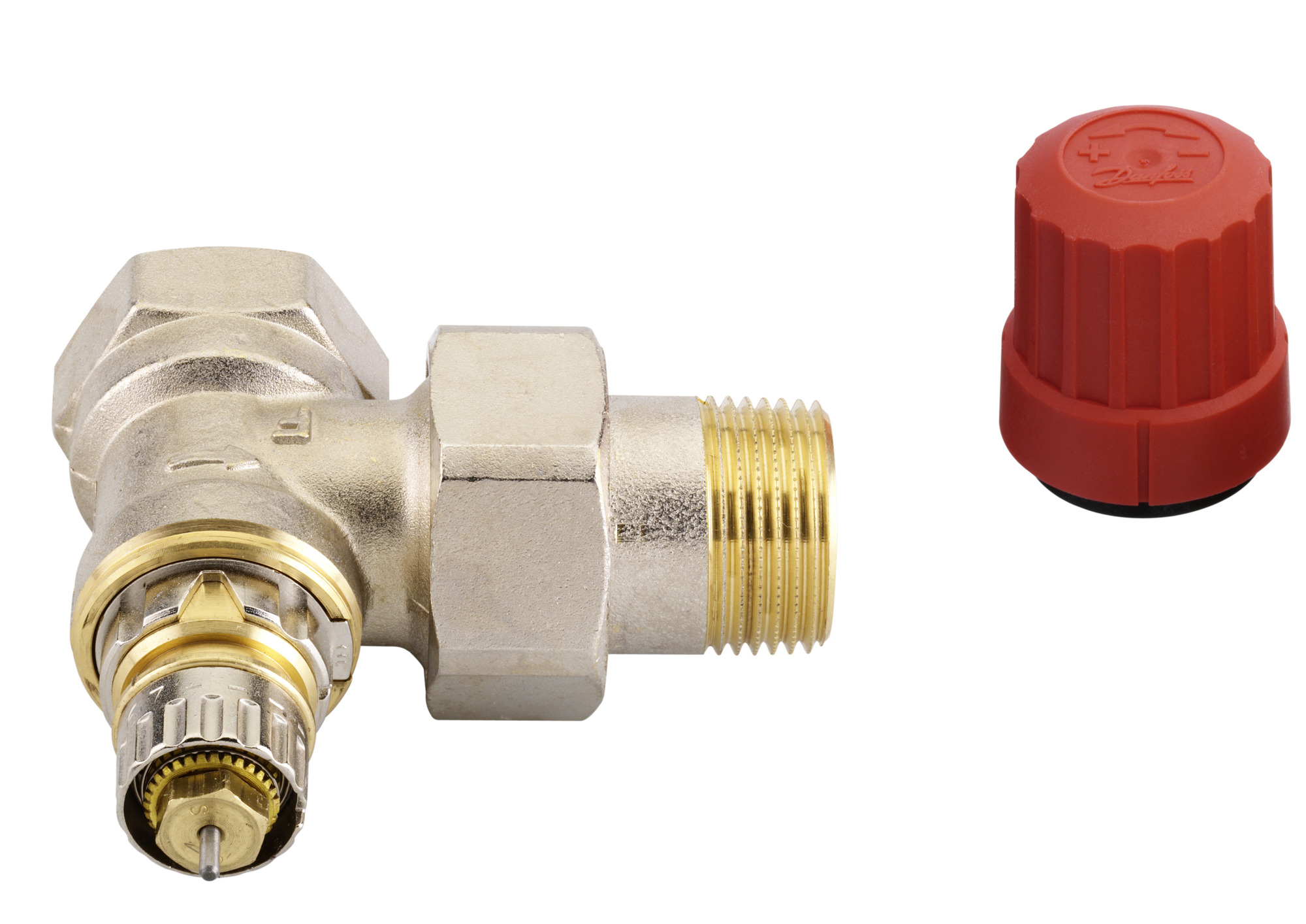 Danfoss RA-N 20 Ventilgehäuse R 3/4, Eck, kurze Bauform, Herz