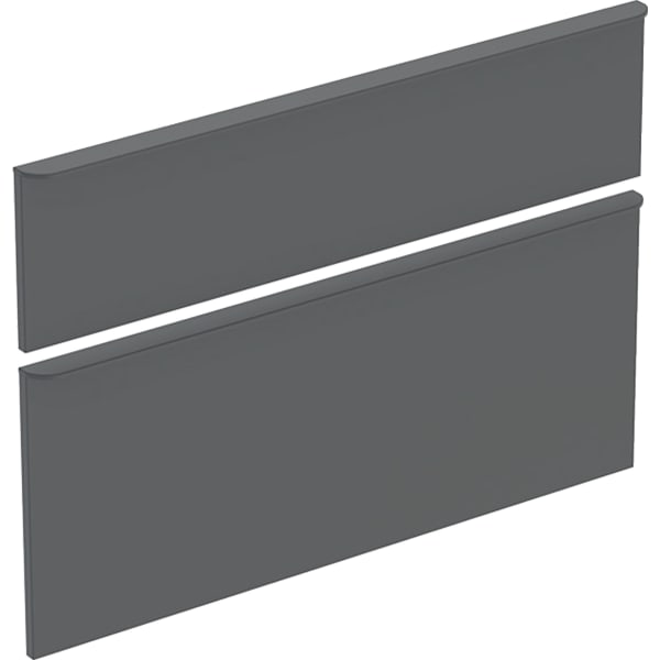 Geberit Schubladenfronten (2 St.) mit Griffe lava, zu SmyleS WTU B: 90cm