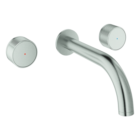 GROHE 3-L-WT-Wandbatt. Atrio Private C. 20589 FMS Knopfbetätigung supersteel