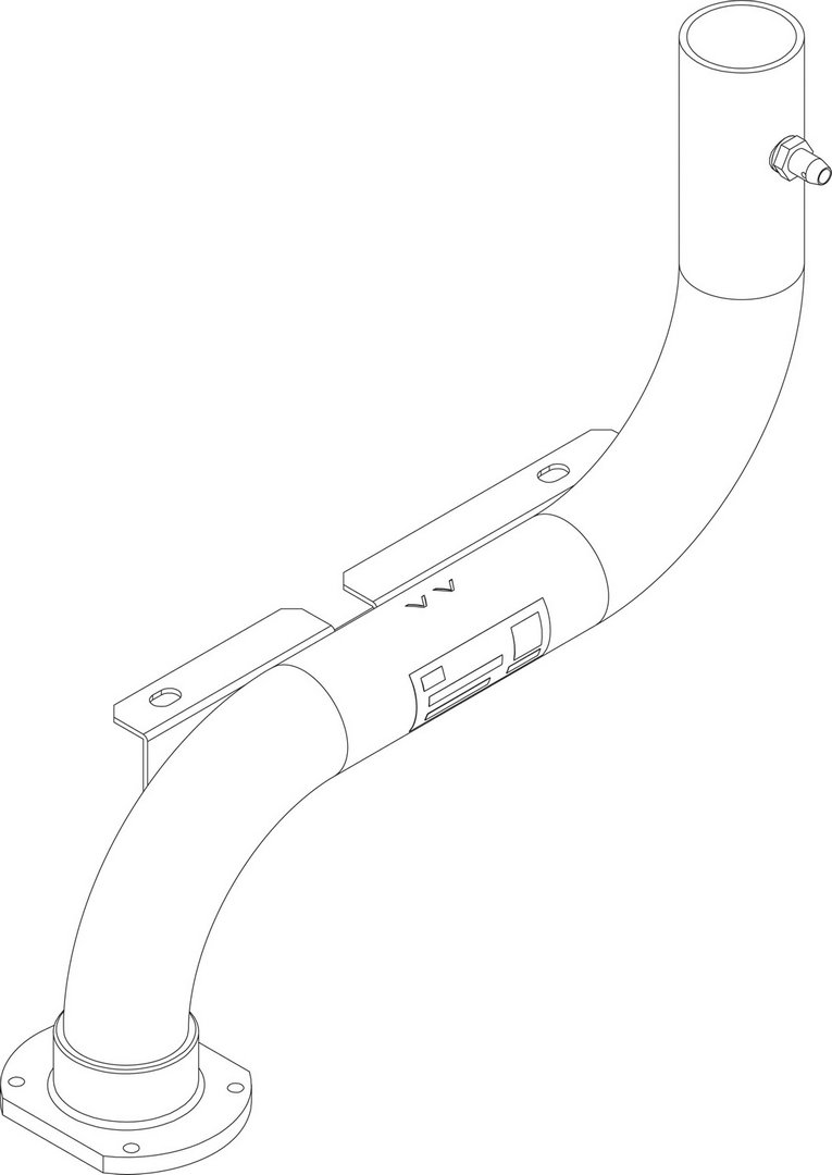 BOSCH Ersatzteil TTNR: 8738804935 Gasanschlussrohr VM CLA-1 150-300 everp