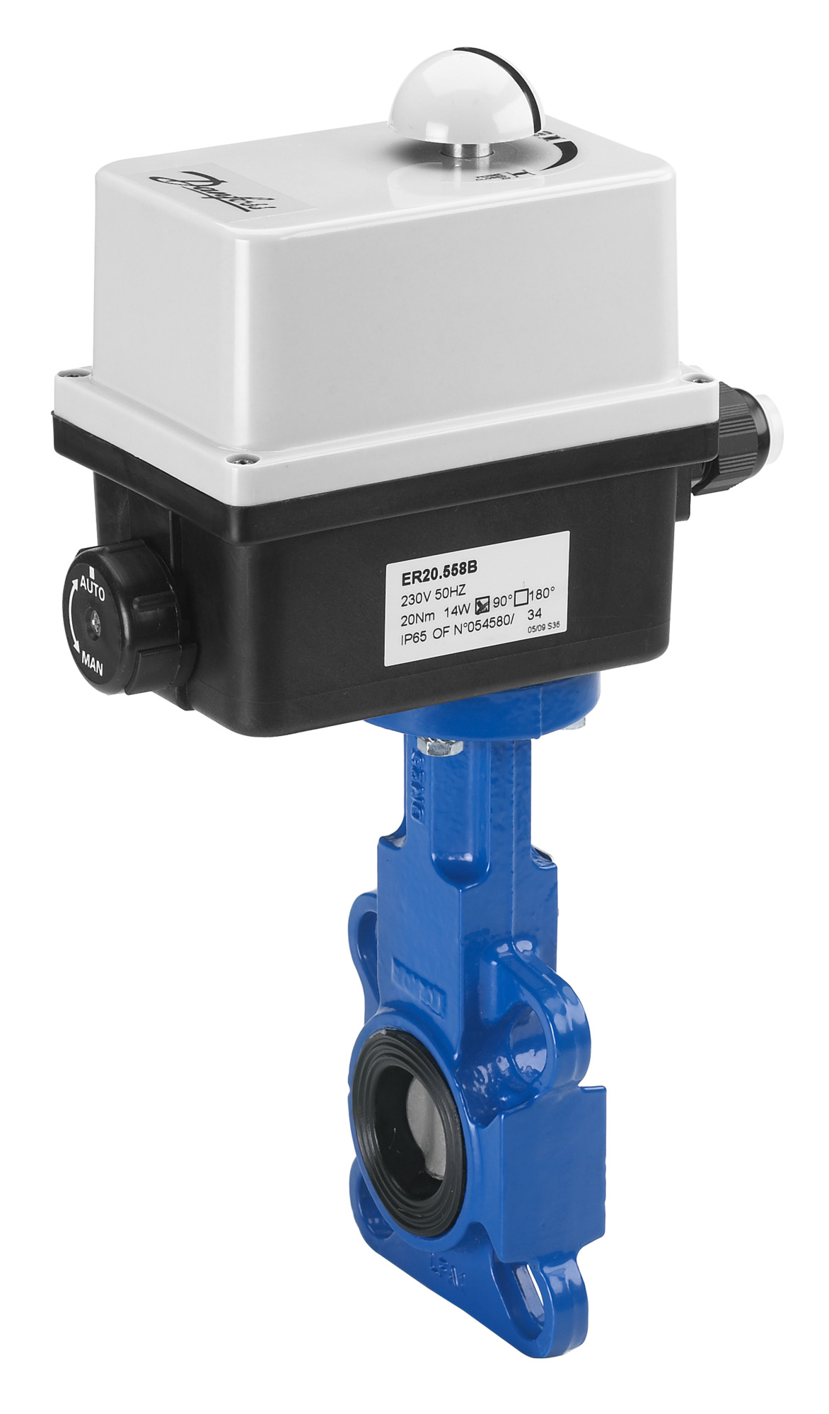 Danfoss mot. Absperrklappe VFY-WA DN150, 230V, Klappensch., Edelstahl, FL