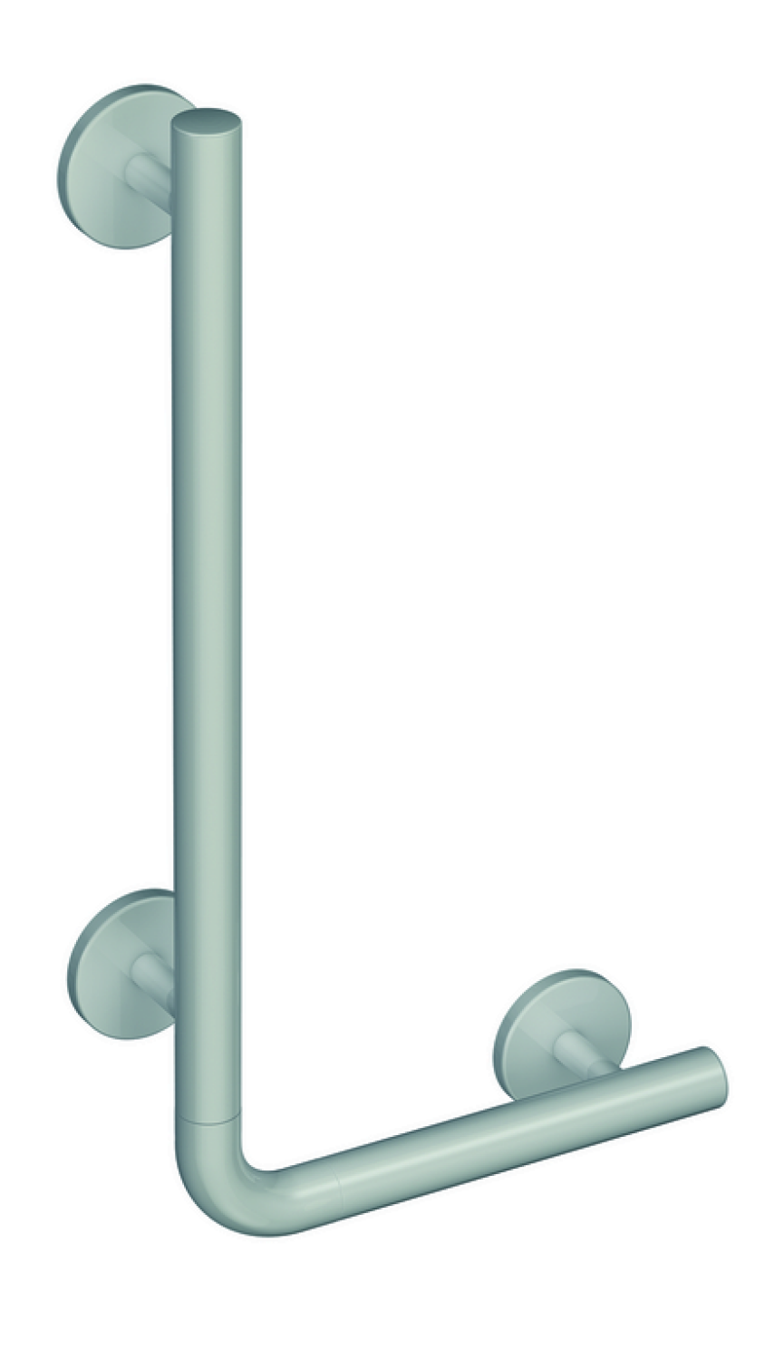 HEWI Winkelgriff, AM:750mm, W:500mm, unifarben signalweiß