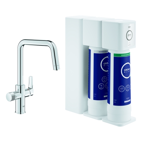 GROHE Starter Kit GROHE Blue Pure Eurosmart 30587 U-Asl. UO/M-Filter chrom