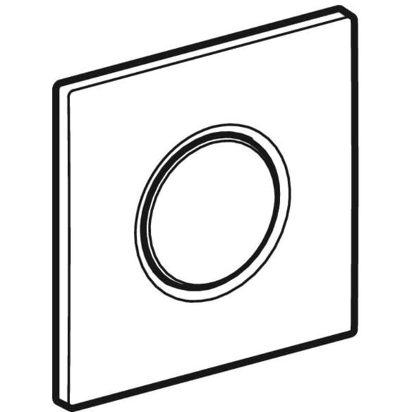 Geberit Typ 01 Betätigungsplatte für UR-Strg. pneum. Sp-Ausl., rund, hgl. verchromt
