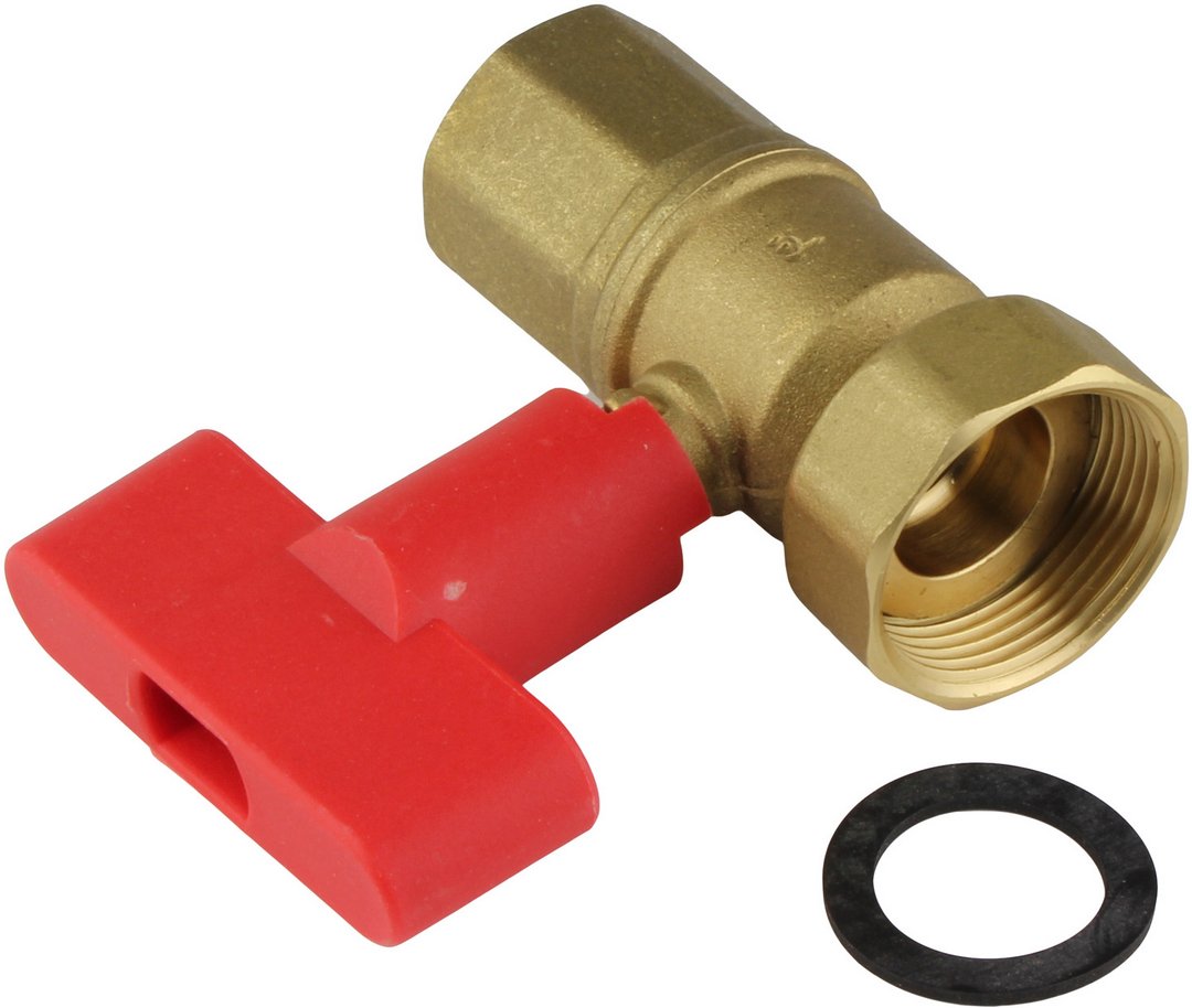 BOSCH Ersatzteil TTNR: 5584744 Kugelhahn m. Rückschlagv. 1" FL G1 1/4