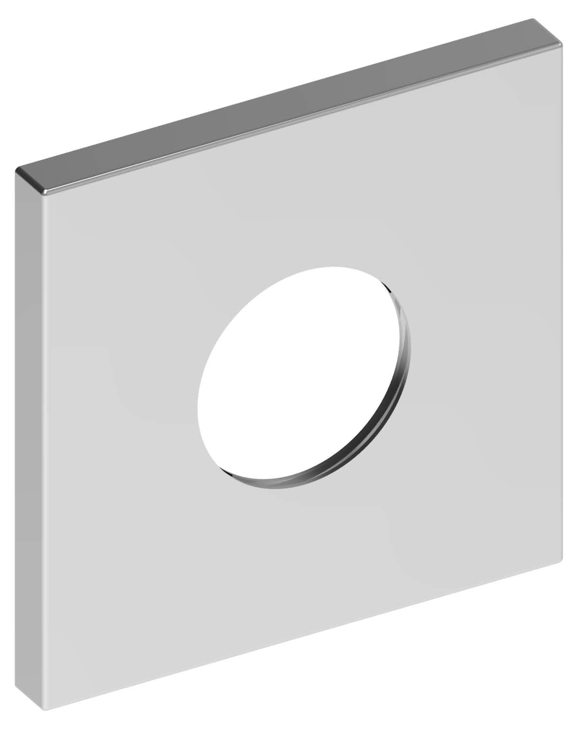 KEUCO Wandrosette IXMO 59553, THM eckig, 105x105 mm, verchromt