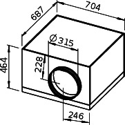 Helios SB EC 315 A SILENTBOX Rohrv.schallged. EC 1-PH 50/60Hz regelb.