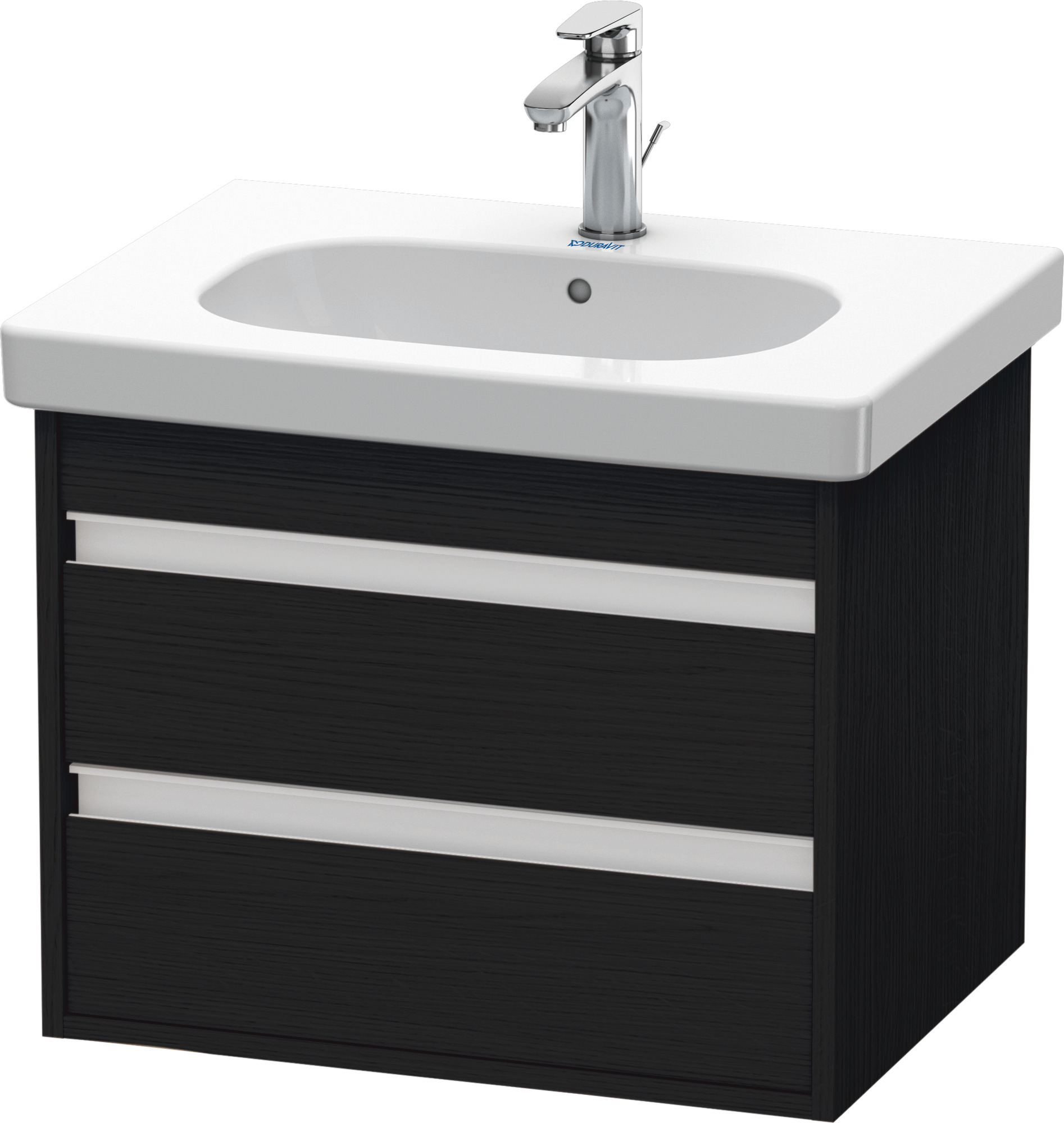 Duravit WTU wandhängend Ketho 455x600x480mm 2 SchKa, für 034265, Eiche Schwarz