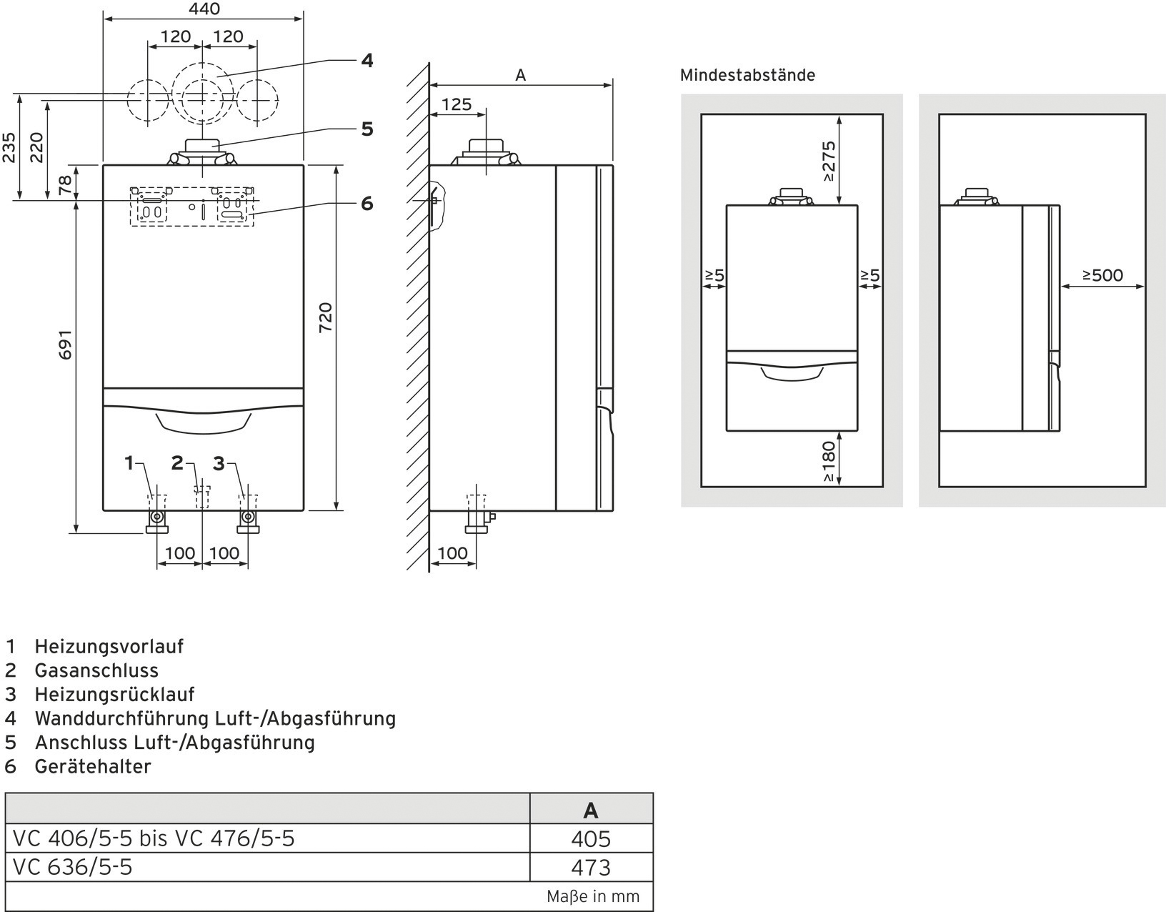 Vaillant Paket 1.136/2 ecoTEC plus VC406/5-5 E, multiMATIC 700/6, Zub.