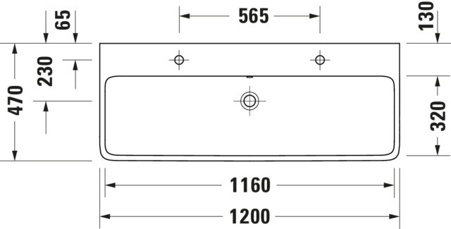 DU Qatego WT 1200mm mit HLB, HL 1,mit ÜL,Weiß HG