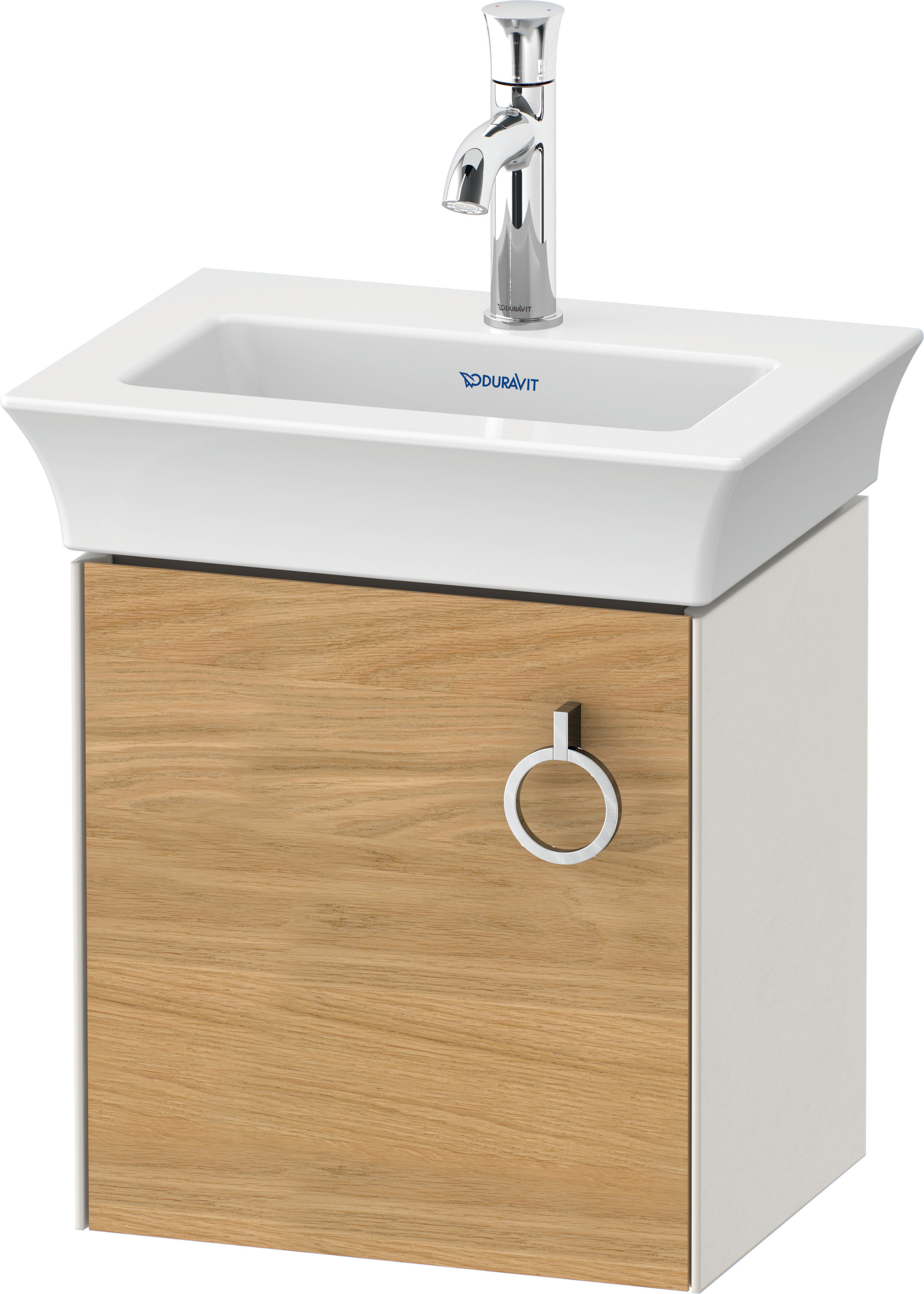 Duravit WTU wandh. White Tulip,1 Tür m.Griff 410x384x298,TA l.,Eiche N.M./Nord.W.Sdm