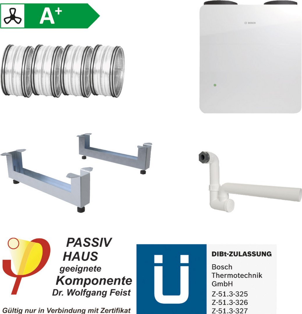 BOSCH Wohnungslüftungspaket BOPA VE8 V5001 C 450 E, Bodenkonsolen-Set