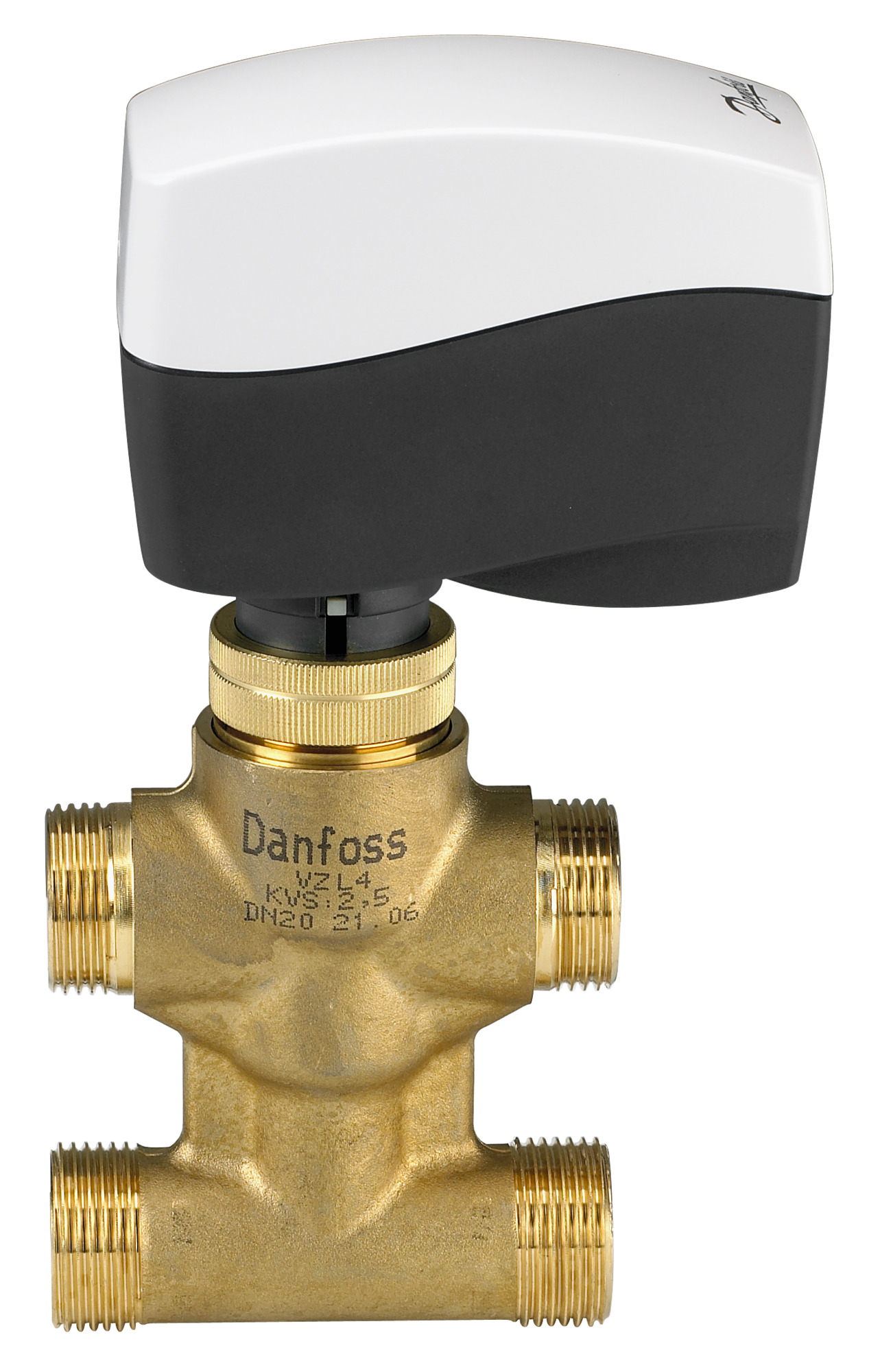 Danfoss 4-Wege-Ventil VZL 4 DN 20, kvs 2,5/1,6 Danfoss 4-Wege-Ventil VZL 4 DN 20, kvs 2,5/1,6